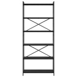 Bookshelf Black Oak 80 x 30 x 189.5 cm Engineered Wood 868407