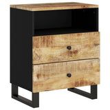 Bedside Cabinet 50x33x62 cm Solid Wood Mango&Engineered Wood 350664