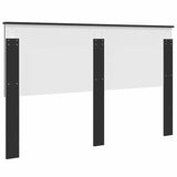 Headboard with Headboard Black Oak 160 cm Engineered wood 887737