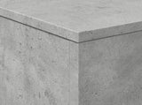 Coffee Table with LED Lights Concrete Grey 50x50x40 cm 839871