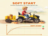 12V Ride on Tractor and Trailer with Remote Control, Music, Shifter, Start-Up Sound, for Kids Ages T3398P378931