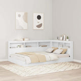 Storage Headboard White 207.5 x 137.5 x 76.5 cm Engineered Wood 3335533