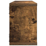 Wall Cube Shelves 4 pcs Smoked Oak 60x15x23 cm Engineered Wood 815925