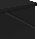 Bathroom Cabinet Black 30 x 35 x 192 cm Engineered wood & Metal 883335