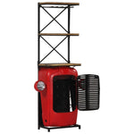 ZNTS Tractor Wine Cabinet 49x31x172 cm Solid Mango Wood 247871