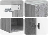 Wall-Mounted Cabinet Grey Sonoma 33 x 34.5 x 90 cm 898761
