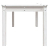 Garden Table White 82.5x50.5x45 cm Solid Wood Pine 824114