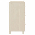 ZNTS Sideboard HAMAR Honey Brown 113x40x80 cm Solid Wood Pine 340448