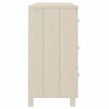 ZNTS Sideboard HAMAR Honey Brown 113x40x80 cm Solid Wood Pine 340448