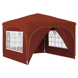 Pop-up Party Tent 290 x 290 x 245 cm Terracotta 42019875