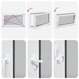 Basement Window "RISOR" 100x70 cm Tilt&Turn DIN Right White 4108367