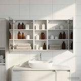 Bathroom Cabinet Set 3 pcs 130 x 14.5 x 70 cm Engineered wood 3403760