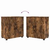 Bathroom Furniture Set 4 pcs Smoked Oak 61 x 35 x 64 cm 3392968