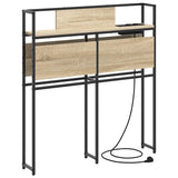 Storage Headboard with Shelf Sonoma oak 90 cm Engineered wood 859621