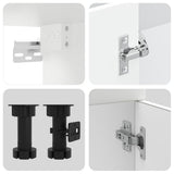 11 Piece Kitchen Cabinet Set Kalmar White Engineered Wood 3314911