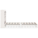 Bookcase Bed without Mattress White 90x200 cm Solid Wood Pine 3323951