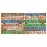 Bar Table 150x70x107 cm Solid Wood Reclaimed and Iron 356374