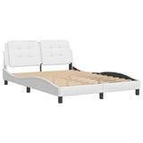 Bed Frame without Mattress "Zadar" White 140x200 cm Faux Leather 3208185