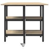 Dinning Table 122 x 80 x 76.5 cm Engineered Wood Sonoma Oak 8006038