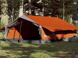 Camping Tent 2-Person Grey and Orange Waterproof 94361