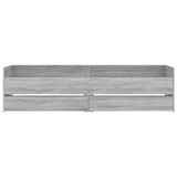 Bed Frame Grey Sonoma Engineered wood Single Bed Frame 3207341