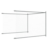 Dog Cage with Door Grey 10x2x1.5 m Galvanised Steel 3209581