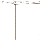 ZNTS Garden Pergola Antique Brown 3x3x2.5 m Iron 313997