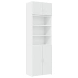 Storage Cabinet White 70x42.5x225 cm Engineered Wood 3281315