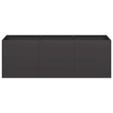 ZNTS Planter Black 120x40x40 cm Cold-rolled Steel 860675