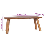 Garden Bench 120 cm Solid Teak Wood 288817