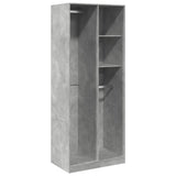 Wardrobe Concrete Grey 80x50x200 cm Engineered Wood 3307759