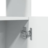 Highboard White 92x33x140 cm Engineered Wood 3309609