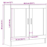 Book Cabinet Old Wood 82.5x30.5x80 cm Engineered Wood 856154