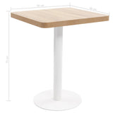 Bistro Table Light Brown 60X60 cm MDF 286429