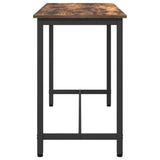 Table Smoked Oak 100 x 50 x 76.5 cm Engineered Wood and Steel 873746