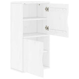 Side Cabinet ODDA White 40x24x79 cm Solid Wood Pine 4103592