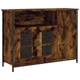 Sideboard Smoked Oak 100x35x75 cm Engineered Wood 835511