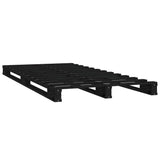 Pallet Bed without Mattress Black Small Single Solid Wood 821421