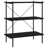 3-Tier Shelving Unit Black 80x40x92 cm 336339