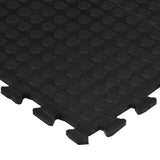 Rubber Floor Tile Black 12 mm 90x120 cm 155672