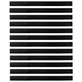 Screw-on Door Brush Seals 12 pcs Black 100 cm Aluminium Alloy 42019603