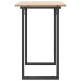 Dining Table O-Frame 100x50x75 cm Solid Wood Pine and Steel 3282675