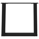 Coffee Table Legs U-Shaped 2 pcs Black 50x cm Steel 4012764