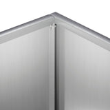 Garden Planter 2 pcs Silver 40 x 20 x 40 cm Galvanised Steel 8005411