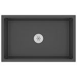 ZNTS Handmade Kitchen Sink Black Stainless Steel 51517