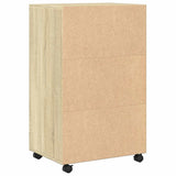 Rolling Cabinet Sonoma Oak 55x40x91 cm Engineered Wood 853184