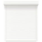 ZNTS Roller Shutter Aluminium 110x130 cm White 144970