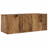 Wall Mounted TV cabinets 3 pcs Old Wood Engineered Wood 3328963