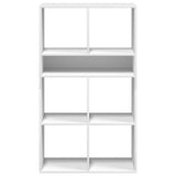 Book Cabinet White 66x31x112 cm Engineered Wood 860301