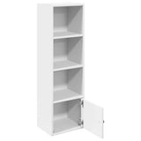 Bookcase White 31x24x102 cm Engineered Wood 860337